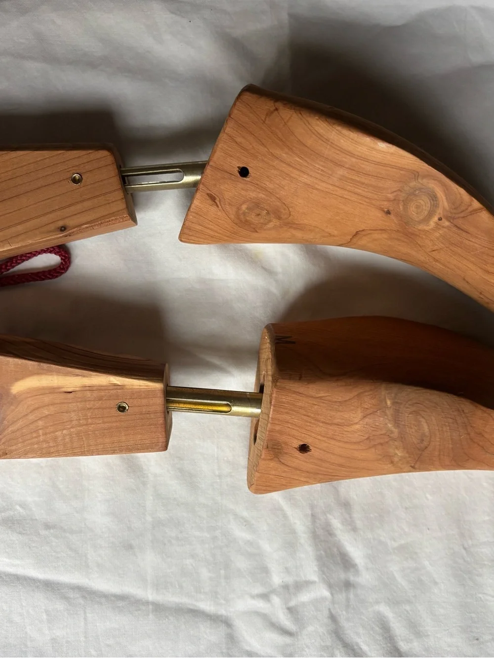 Nordstrom Men's Natural Wood Shoe Trees with Gold-Tone Spring Rods